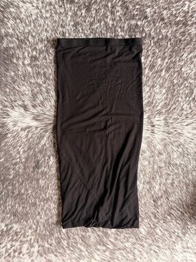 Rick Owens Lilies Black Pencil Midi Skirt